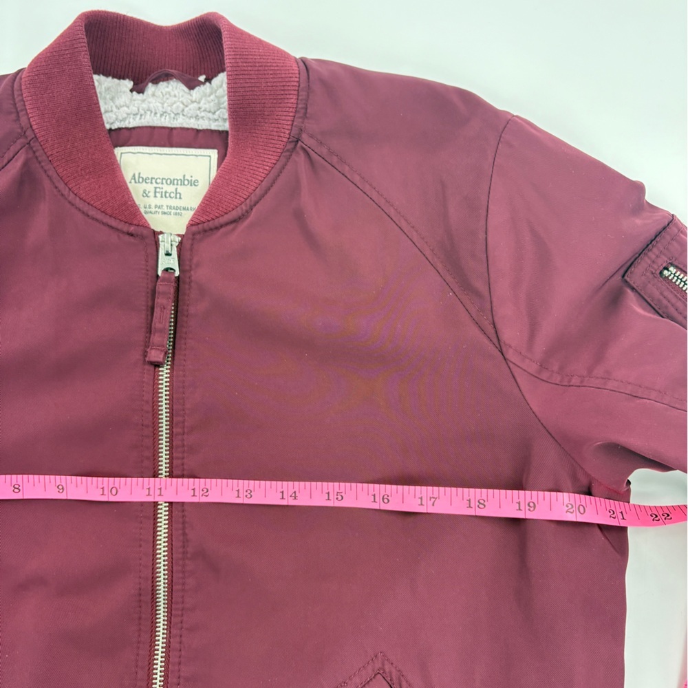 Abercrombie & Fitch Maroon Jacket - Picture 6 of 9